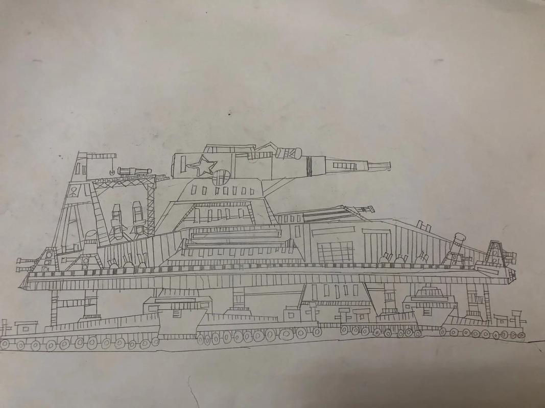 古斯塔夫巨炮简笔画绘制指南，古斯塔夫巨炮简笔画教程