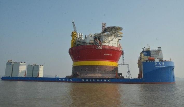 新光华轮，中国自主建造的全球第二大半潜船，新光华轮，中国自主建造的全球第二大半潜船亮相启航