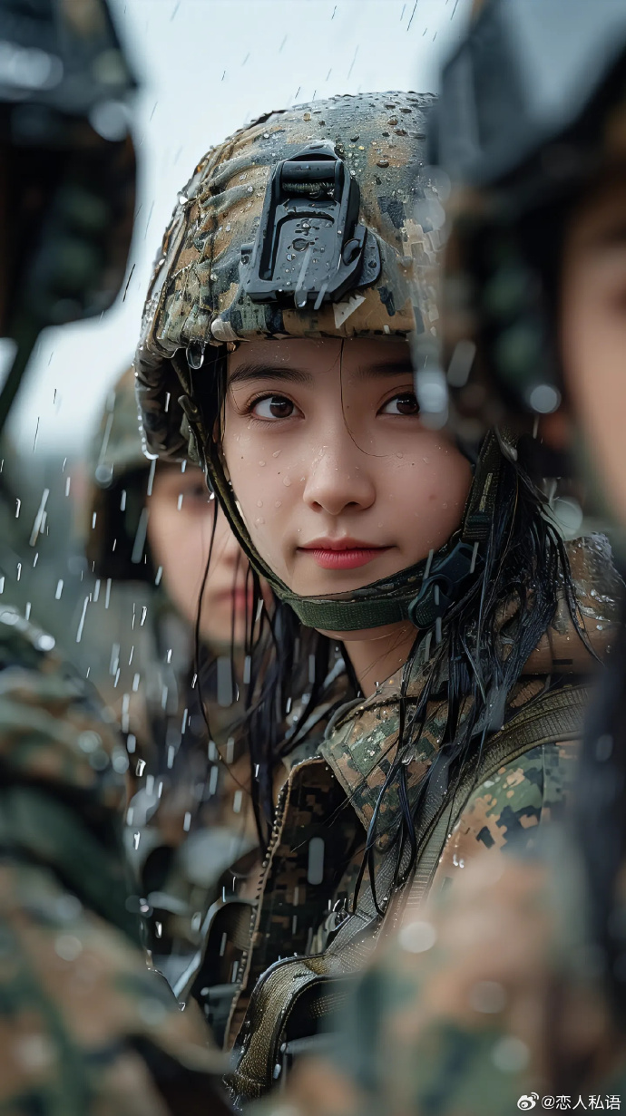 中国女兵颜值爆表，美丽与力量并存，中国女兵，颜值与力量并存的风采