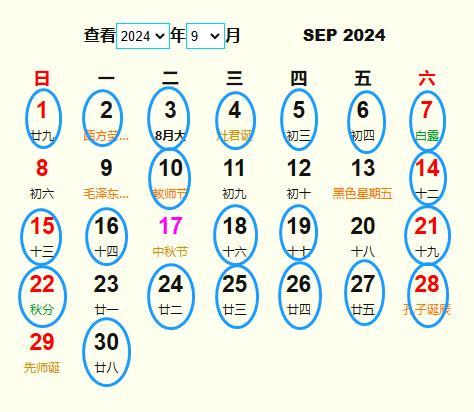 今天是几九？2024年日历表详解，今日几九？2024年日历表全面解析