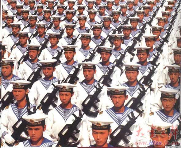 荣耀的瞬间，99阅兵海军方阵的合影，荣耀瞬间，海军方阵合影亮相99阅兵盛典