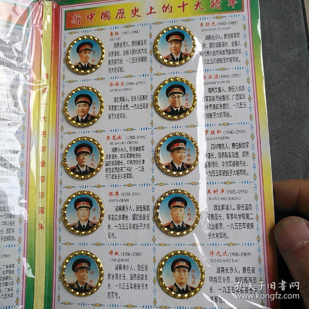 中国十大将军排名顺序及其历史贡献，中国十大将军排名及历史贡献概览