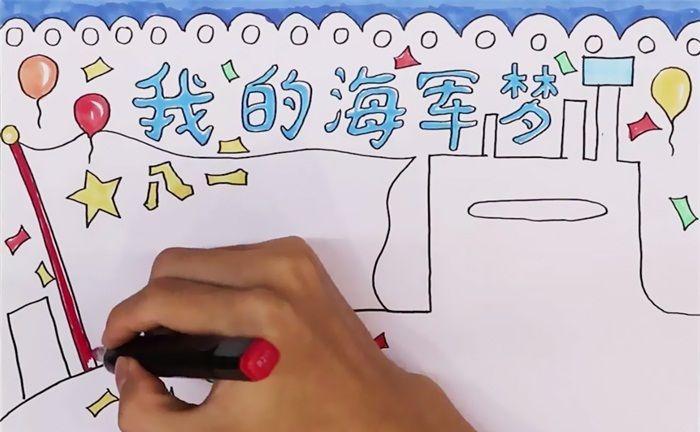 海军手抄报一等奖，荣耀背后的故事与意义，海军手抄报荣获一等奖，荣耀背后的故事及其深远意义