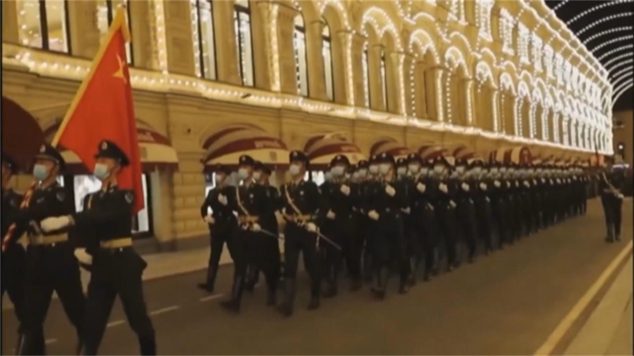 中国仪仗队参加2020年俄罗斯红场阅兵，中国仪仗队参加俄罗斯红场阅兵盛典，展现风采！