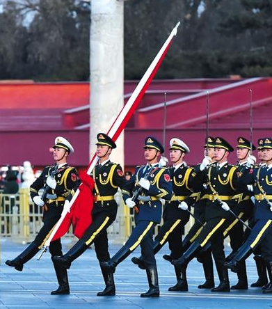三军仪仗队视频与背景音乐的完美融合，三军仪仗队视频与背景音乐完美融合展现震撼场面