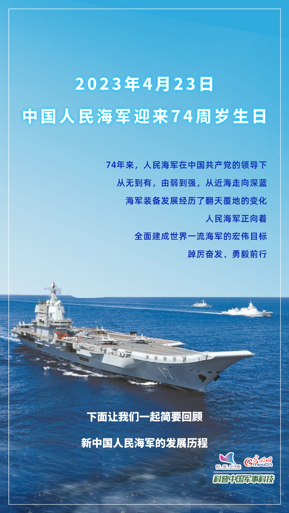 纪念人民海军成立74周年，光荣历程与时代担当，纪念人民海军成立74周年，光荣历程与时代担当的征程