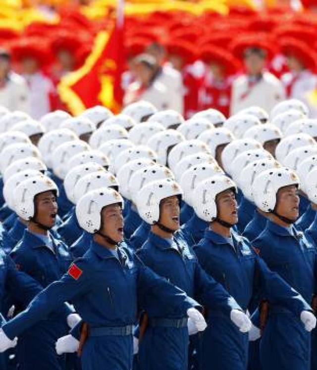2009年阅兵式中的水兵方队，荣耀与力量的展现，2009年阅兵式中的水兵方队，荣耀与力量的交汇