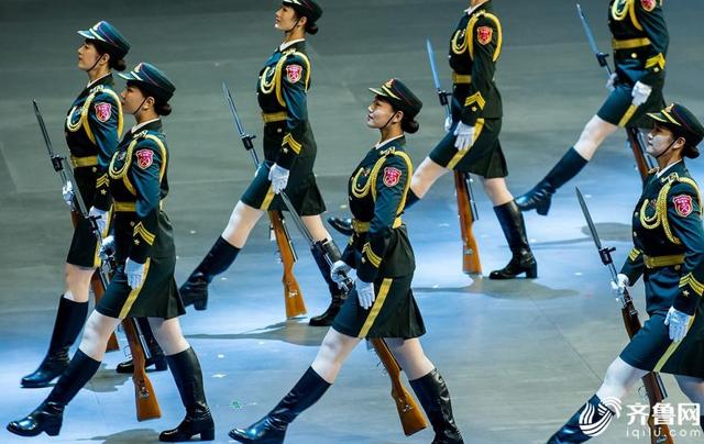 中国女兵仪仗队，荣耀与力量的展现，中国女兵仪仗队，荣耀与力量的璀璨展现