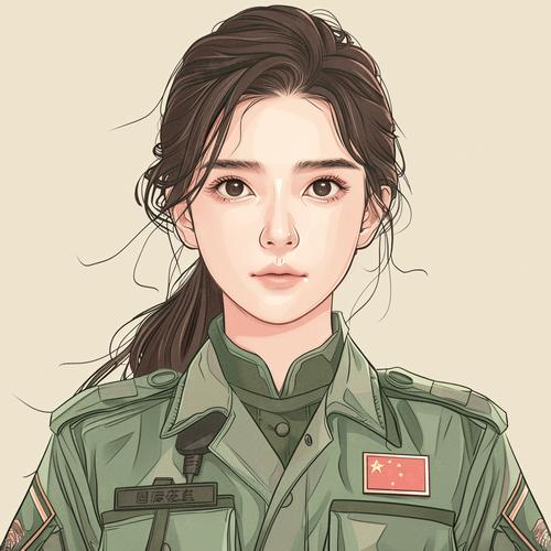 中国女兵，帅气头像图片展现，中国女兵帅气头像图片展示