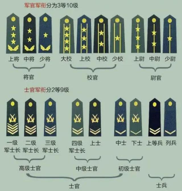 军衔等级划分，探究与解析，军衔等级划分详解，探究与解析