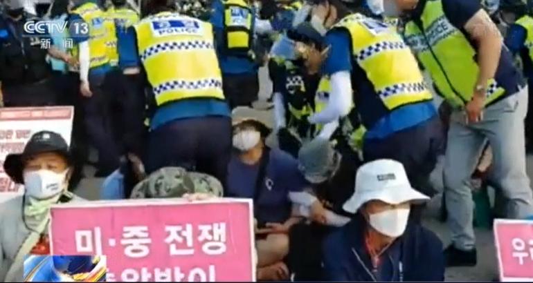 韩国人反对萨德，理性声音在行动，韩国反对萨德，理性声音在行动