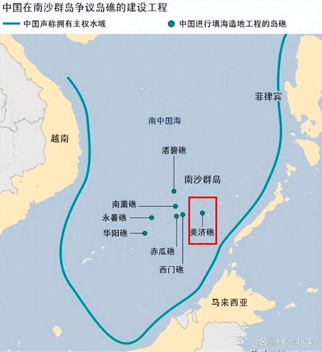 中国南海造岛地图,揭示大国雄心与战略远见,中国南海造岛地图,揭示大国战略雄心与远见