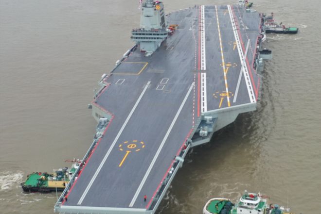 福建舰海试出港,展现中国海军力量的崭新篇章,福建舰海试出港,揭幕中国海军崭新力量篇章